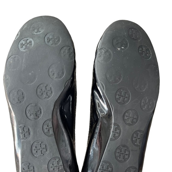 Tory Burch - Reva Black Patent Leather Flats Sz 7 - Picture 12 of 15